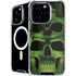 Liquid Blue Green Skulls iPhone 16 Pro MagSafe Case